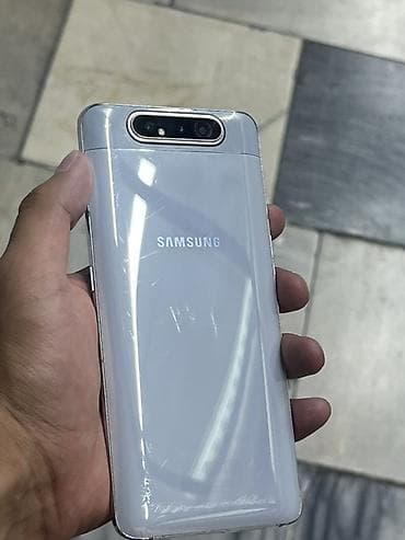 Техника и электроника: Samsung Galaxy A80, белый - Оригинальный дизайн с — 1