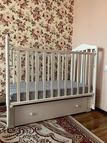 Детская односпальная кровать, Б/у, Для девочки, Для мальчика, С матрасом, Самовывоз