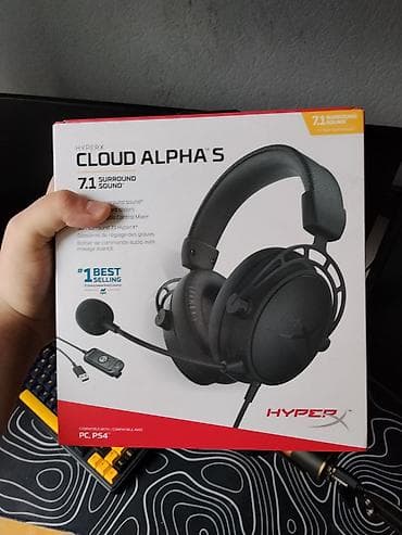 Аудиотехника: Полноразмерные, HyperX, Б/у, Проводные, Геймерские — 1