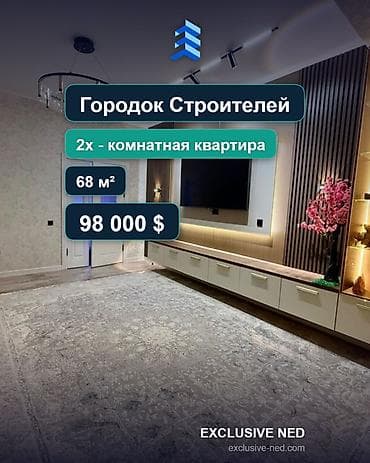 2 комнаты, 68 м², Городок Энергетиков Элитка, 10 этаж, Евроремонт