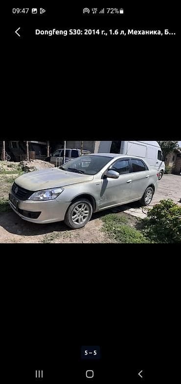 smart plus: Dongfeng S30: 2014 г., 1.6 л, Механика, Бензин, Седан — 3
