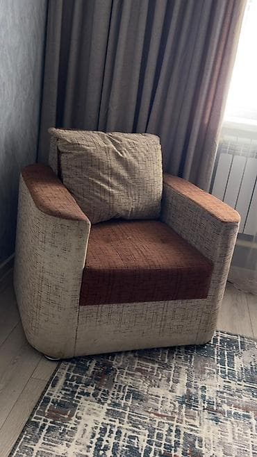 Кресло-кровать, Односпальный, цвет - Коричневый