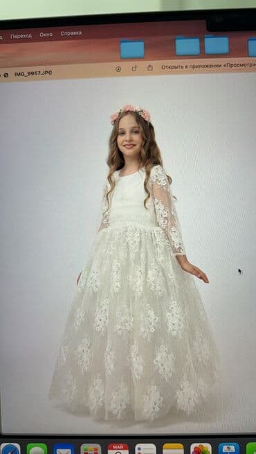 изделия ручной работы: Детское платье, цвет - Красный, Новый — 11