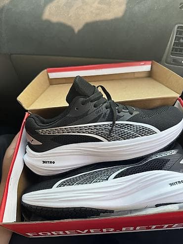 Мужские кроссовки, 45, Puma, Новый, цвет - Черный