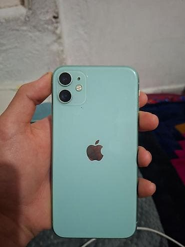 айфон 11 запчасти: IPhone 11, Б/у, 64 ГБ, Зеленый, Чехол, 73 % — 2