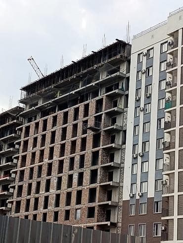 Батирлер: 1 бөлмө, 44 м², Асанбай мкр Элитка, 13 кабат, ПСО (өз алдынча бүтүрүү) — 1