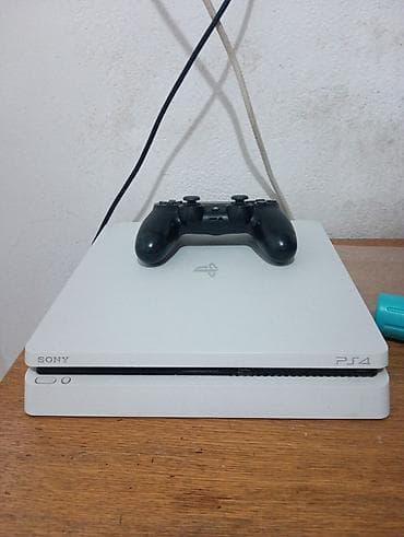 lalafo nintendo switch: ⭐СРОЧНО ПРОДАЮ ПС4⭐ PlayStation 4 Slim (белая консоль) + аксессуары и — 1