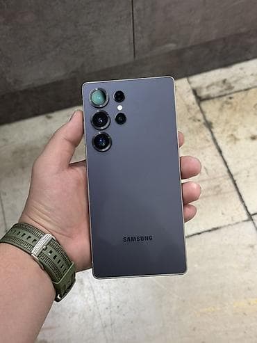 самсунг 7: Samsung Galaxy S25 Ultra, Б/у, 256 ГБ, цвет - Серый, 1 SIM, eSIM — 1