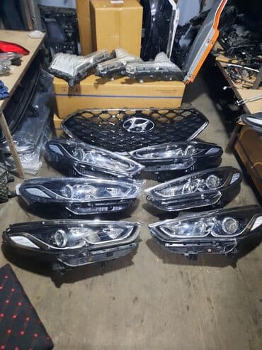 багаж соната: Комплект передних фар Hyundai 2018 г., Новый, Оригинал — 1