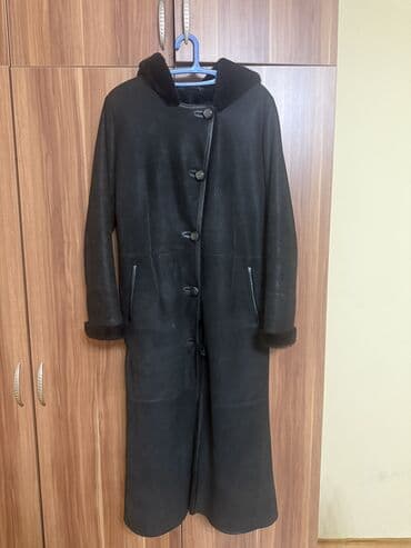 с длинным: Дубленка, Классическая модель, Длинная модель, С капюшоном, S — 2