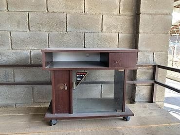 Тумба и подставка для телевизора, Напольная, ЛДСП, цвет - Коричневый