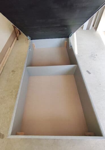 матрас токмок: Односпальная детская кровать с мягким изголовьем и подъемным — 9