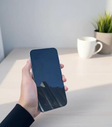 IPhone 14, Б/у, 128 ГБ, Голубой, Коробка, Чехол, 85 %