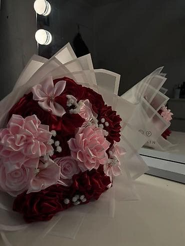 розы букеты: ~ЦВЕТЫ ИЗ🌹 АТЛАСНОЙ ЛЕНТЫ •Цветы, которые будут — 3