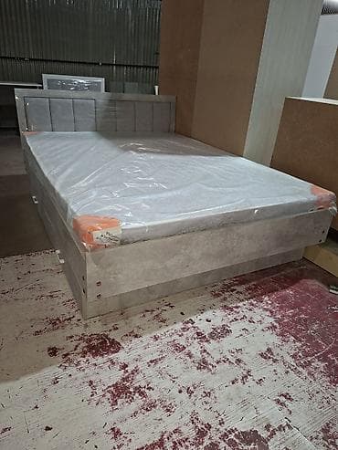 Двуспальная кровать, Новый, С мягким изголовьем, длина - 200 см — 7