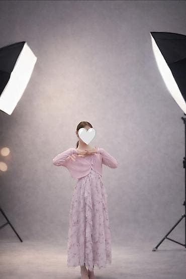 Детское платье, цвет - Розовый