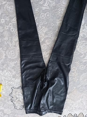 Брюки: Брюки Скинни, Экокожа, XS — 3