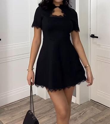 Вечернее платье, Коктейльное, Короткая модель, С рукавами, S