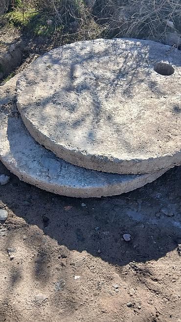 бетонные крышки: Железобетонные круглые плиты перекрытия колодца/септика - Диаметр — 1