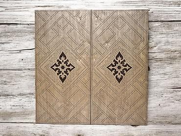 кости для нарды: Нарды КГ2104 деревянные с резным орнаментом - Материал: дерево — 5