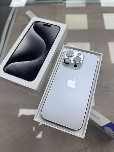 Техника и электроника: IPhone 15 Pro, цвет White Titanium (белый титан) 256 кг 86 акб - — 3