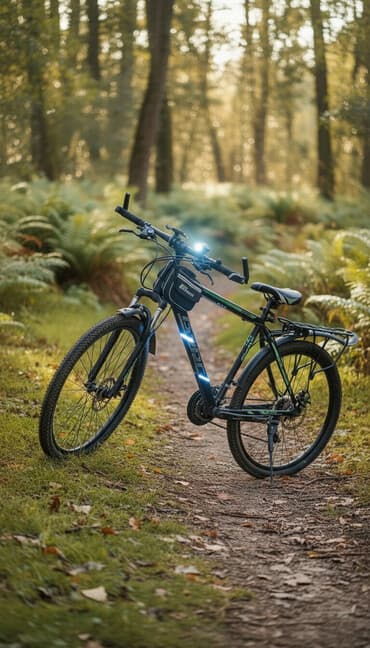 профессиональные музыкальные инструменты: Горный/гибридный велосипед с комплектом освещения Особенности: - — 1