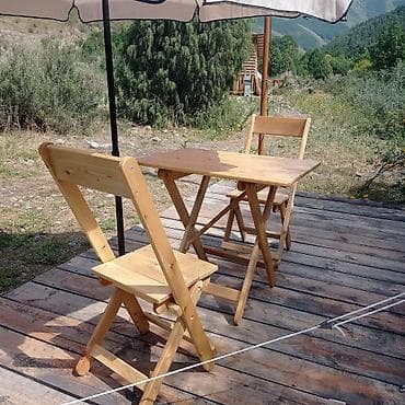 Комоддор: Стол раскладной из дерева, полностью выполнен из лиственницы, покраска — 10