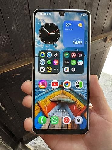 galaxy note20: Samsung Galaxy A33 5G, Б/у, 128 ГБ, цвет - Белый, 2 SIM — 2