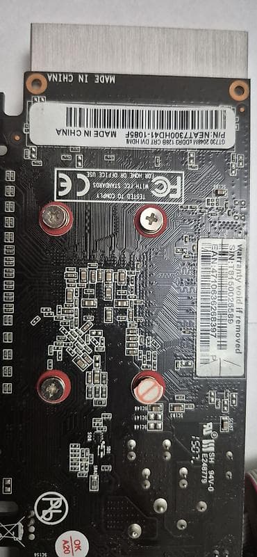 Видеокарта для ПК, Б/у, Palit, GeForce GT, До 2 ГБ — 2