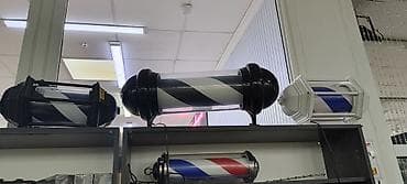 прямоток ош: Вывеска-колонна для барбершопа (barber pole) - Классический — 2