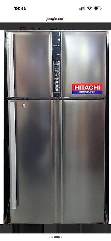 Холодильник HITACHI, двухдверный, - Дизайн: корпус из нержавеющей