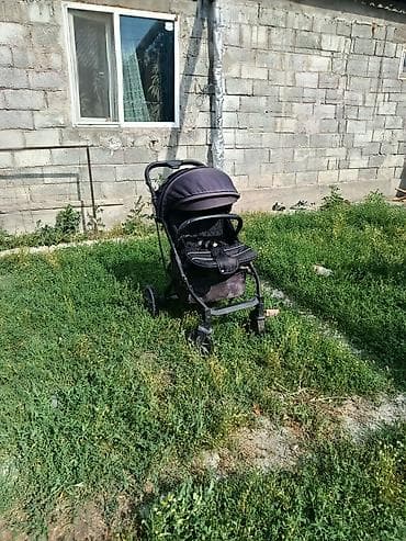 Детский мир: Коляска, Другой бренд, цвет - Черный, Б/у, Самовывоз — 2