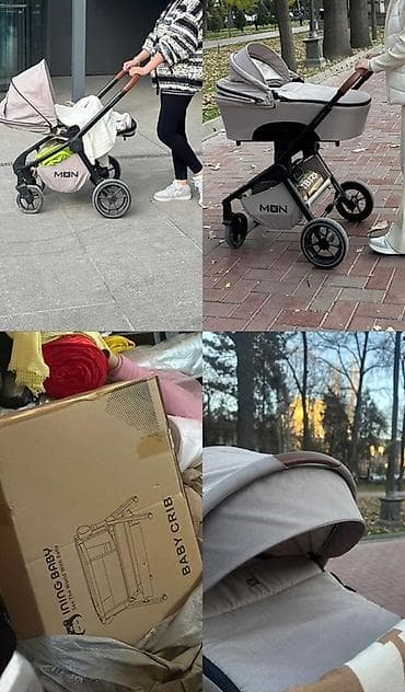 Коляскалар: Балдар арабасы, Башка бренд, түсү - Күмүш, Колдонулган, Өзү алып кетүү — 1