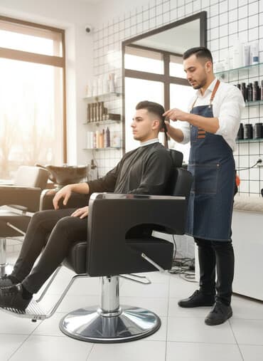 висячее кресло: Парикмахерское кресло на гидравлике көтөрүлбөйт — 1