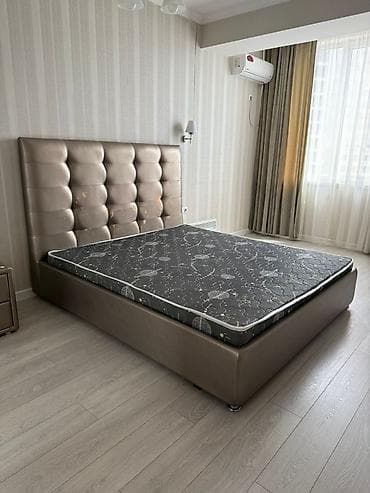 Б.у спальня кровать 200*180 1 шт тумба, 1 шт камод с зеркалом at lalafo.kg Б.у спальня кровать 200*180 1 шт тумба, 1 шт камод с зеркалом