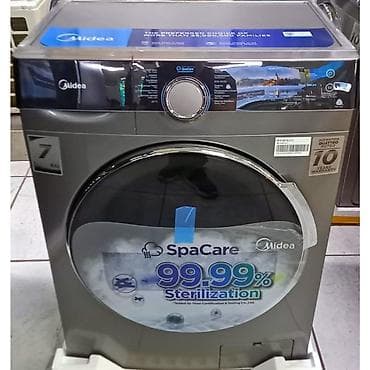 printer kg: Стиральная машина Midea, фронтальная загрузка, дизайн в тёмно-сером — 1