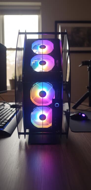 комплект компьютера: Компьютер, ядер - 6, ОЗУ 16 ГБ, Игровой, Новый, AMD Ryzen 5, AMD Radeon RX 580, NVMe — 1