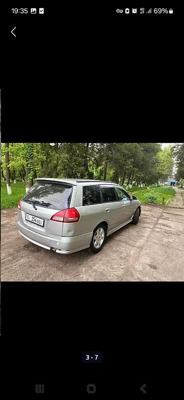 авто ижара: Nissan Wingroad: 2004 г., 2 л, Типтроник, Газ, Универсал — 3