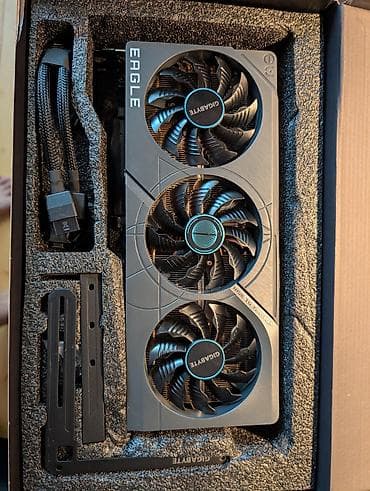 Техника и электроника: Видеокарта для ПК, Б/у, Gigabyte, GeForce RTX, 12 ГБ — 5