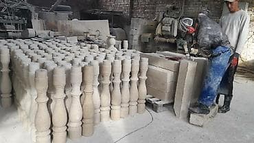 Лесо- и пиломатериалы: Балясины из травертина. Круглые и квадратные балясины, перилы — 4