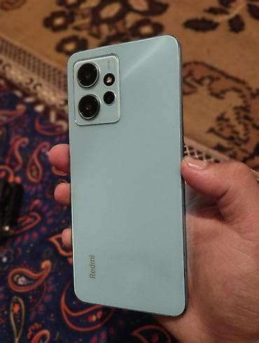 redmi 9 note: Redmi, Redmi Note 12, Б/у, 128 ГБ, цвет - Синий, 2 SIM — 2