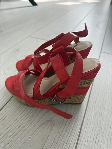 Жеке буюмдар: Оригинал босоножки на танкетке Karen Millen,удобные,размер 38 — 3