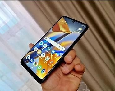 redmi note 9: Poco M4, Б/у, 128 ГБ, цвет - Черный, 2 SIM — 1