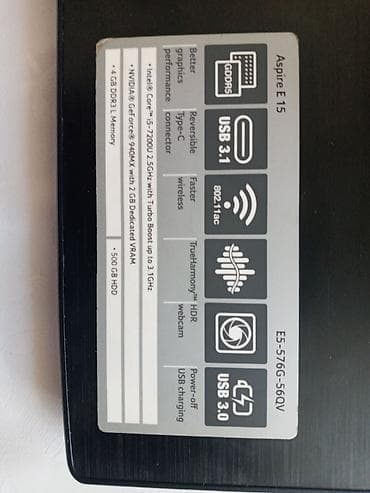ноут 11: Acer Aspire E 15 (E5-576G-56QV) — универсальный 15.6" ноутбук с — 1