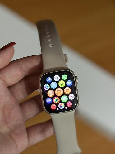 купить часы apple watch: Apple Watch (алюминий, светлый корпус) с ремешком Sport Band в цвете — 3