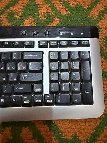 pc servise: Клавиатура, Мембранная, Проводное подключение, Размер: 100% — 4