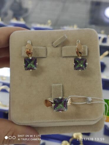 свадебные наборы ручной: Набор украшений, Проба 925, Женские, Новый — 1