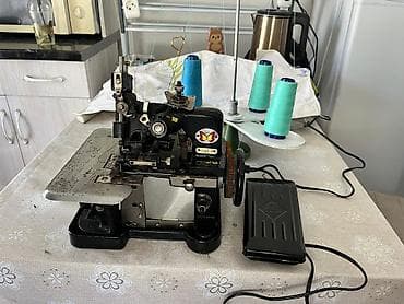 Промышленный оверлок GN1-1D (бабочка) с ножом и педалью. - Тип