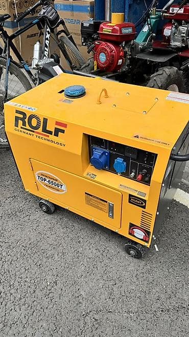 Дизельный генератор ROLF TOP-6500T (Germany Technology), бесшумный, 50