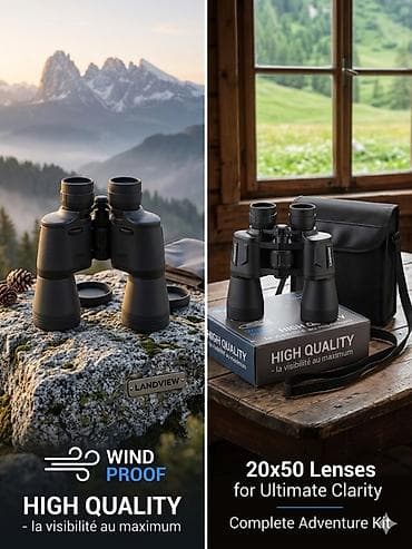 Бинокль LANDVIEW 20x50 — комплект для приключений с максимальной